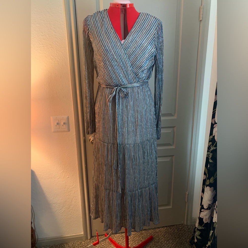 Shiny holiday party dress